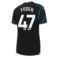 Dámy Fotbalový dres Manchester City Phil Foden #47 2023-24 Třetí Krátký Rukáv